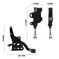 Kit de montage de pédale de frein arrière en aluminium CNC de qualité supérieure JFG, compatible avec les pièces de moto Sur Ron Light Bee S X, amélioration des performances