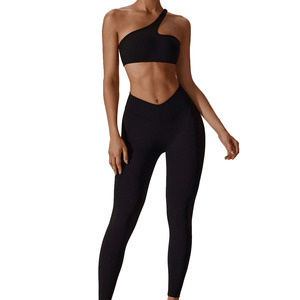 Conjunto de Yoga de 2 Piezas para Mujer, Color Sólido, Totalmente Personalizado, Transpirable, Antiarrugas, de Alta Calidad, Ecológico, Gran Venta, Precio Razonable - Product Image 1