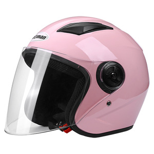 Assurance qualité adulte rouge équitation <span class=keywords><strong>casque</strong></span> de vélo électrique HD Shot mode moto visage couverture pare-soleil vent pluie résistant pour - Product Image 3
