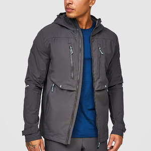 Chaqueta de lluvia impermeable cortavientos a precio barato de alta calidad, chaqueta de nieve, chaqueta impermeable de carcasa suave, Fitness ligero personalizado - Product Image 3