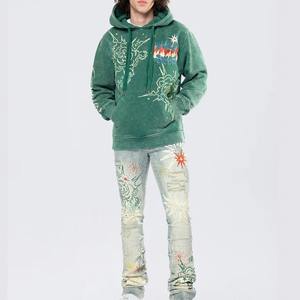 Ensemble de survêtement d'hiver unisexe avec sweat à capuche et pantalon de survêtement Couleurs et logo personnalisés - Product Image 6