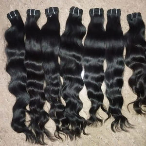 Extensiones de cabello Remy indio virgen 100% humano de alta calidad suelto profundo onda Natural modelo ondulado pelucas de agua Color de cabello Natural - Product Image 2