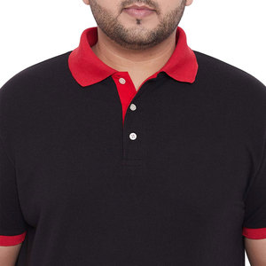 Wholesale <b>Men's</b> Plain Black And <b>Red</b> Polo <b>Shirts</b> High Quality Breathable And Heavyweight 100% Cotton Fabric Made Polo <b>T</b>-<b>Shirts</b> - Product Image 6