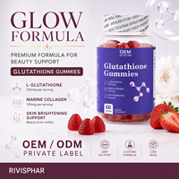 Gummies au glutathion anti-âge pour l'éclat de la peau, saveur pamplemousse, 60 unités, 2 gummies par jour, supplément antioxydant pour la santé