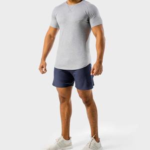 T-shirt de compression pour homme avec logo personnalisé imprimé, respirant - Product Image 2