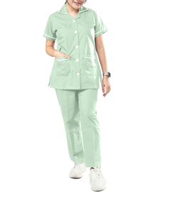Uniformes Médicos Personalizados Unisex, Mono, OEM, Manga Corta, Tela Jersey, Spandex, Uniforme de Hospital, Conjuntos de Enfermería, Verano - Product Image 4