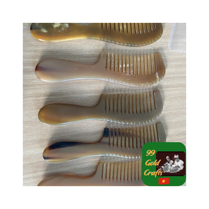 Peine de cuerno de Búfalo, peine de pelo fuerte pulido hecho a mano, peine de barba duradero, Material de cuerno Natural para negocios al por mayor y al por menor - Product Image 4