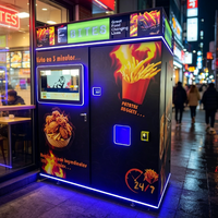 Distributeur automatique de frites surgelées et de bento pour le déjeuner avec paiement par pièces et billets
