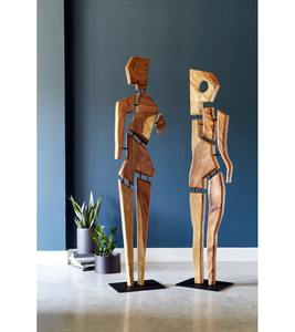 Estatuilla de madera hecha a mano para hombre, diseño artístico rústico, escultura decorativa única, perfecta para interiores naturales y cálidos - Product Image 5