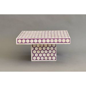 Support à gâteau en incrustation d'os de créateur avec détail en nacre Support à gâteau rond en incrustation d'os pour la maison et les événements d'anniversaire - Product Image 3