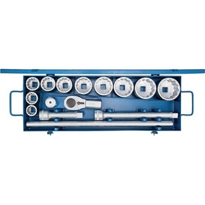 Jeu de clés à douille GEDORE 15 pièces D 21 EMU-10 1 Clé de taille 36-80 mm 32 dents 12 points 21EMU-10 Clé à douille - Product Image 1