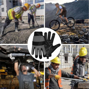 Guantes de Mecánico de Alta Destreza, Guantes de Trabajo de Cuero y Neopreno, Fuerte Agarre en la Palma, Sin Silicona, Cierre de Muñeca Seguro y Personalizable - Product Image 4