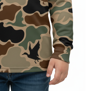 Youth Outdoor Printed Performance UPF 50 Sun Protection 100% Polyester Quick Dry Breathable Fishing <b>Hoodie</b> Long Sleeve Solid - Product Image 6