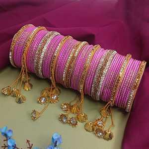 Conjunto de brazalete indio Boho antiguo oxidado joyería India Rhinestone cristal Metal pulsera brazalete conjunto (juego de 58) - Product Image 2