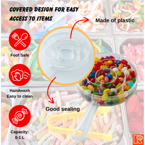 Contenedor de Alimentos Plegable Ecológico Reutilizable de PS Transparente con Forma de Piruleta Kwang Hsieh, Tapa Personalizada para Almacenamiento de Chocolate - Product Image 4