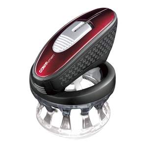 Cortadora de Pelo Rotatoria Roja con Cuchilla Ajustable de Acero Inoxidable, Recortadora Adicional, Batería de Iones de Litio Recargable por USB para Barba - Product Image 2