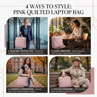 Sacoche de transport rose imperméable personnalisée populaire pour ordinateur portable, étui de protection pour femme, sac à bandoulière messager