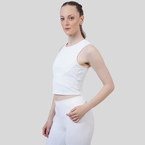 Camiseta sin mangas de entrenamiento personalizada para mujer, Camiseta deportiva informal de talla grande para gimnasio con ajuste relajado, transpirable y que absorbe el sudor - Product Image 3