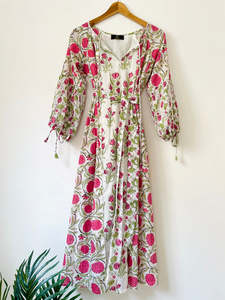 Venta caliente Maxi vestido de verano para mujer estilo bohemio suave con volantes ajuste y silueta acampanada Floral vacaciones mar vestido - Product Image 3