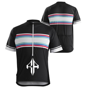 Jerseys de Ciclismo de sublimación para hombre con media cremallera de Color sólido 100% Material de poliéster Logotipo personalizado de alta calidad premium para hombre - Product Image 1