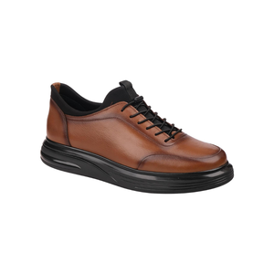 Chaussures classiques en cuir véritable pour hommes de qualité supérieure 6630, semelle en caoutchouc, bout rond, lacets, chaussures de marche pour hommes - Product Image 2
