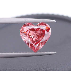 4.0 CT VS1-VS2 diamants en vrac de couleur rouge taillée en coeur cultivés en laboratoire certifiés par IGI avec certificat - Product Image 5