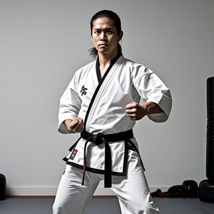 Uniforme de karaté professionnel en coton, logo personnalisé, costumes d'arts martiaux, judo, haute qualité, extensible, léger, respirant - Product Image 2