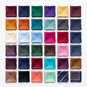 Pañuelo de bolsillo de seda con estampado digital para hombre |   Accesorio Clásico para Traje Formal, Fabricante OEM ODM, Venta al Por Mayor, Colores Personalizados, MOQ Bajo - Product Image 6