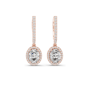 Boucles d'oreilles en diamant de laboratoire 4.022 CT pour femmes, clarté VVS-VS EF, or 18KT, 14KT, 10KT et argent 925, or rose, or jaune, or blanc - Product Image 3