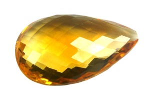 Pierre précieuse en vrac de citrine jaune en forme de poire naturelle pour la fabrication de bijoux Pierre naturelle de haute qualité à coupe à facettes à bas prix OEM - Product Image 2