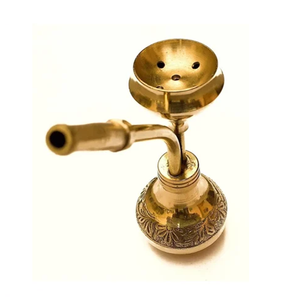 Cachimba de Latón de Alta Calidad con Grabado y Acabado Pulido para Fumar, Cachimba de Latón Artesanal, Experiencia de Fumar Premium - Product Image 4