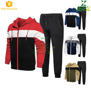 Ensemble de survêtement en polaire respirant pour homme, tenue de sport décontractée, jogging élégant, polyester/coton - Product Image 2