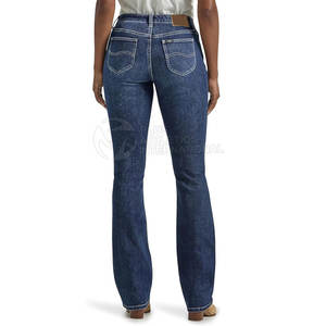 Custom New Design High Quality Style <b>Women</b> <b>Jeans</b> Pant Solid Color Comfortable <b>Women</b> <b>Jeans</b> Pants Made In Pakistan - Product Image 2