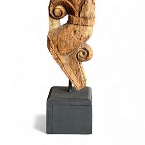 Support en bois antique pour connecteurs et supports d'étagères - Product Image 4