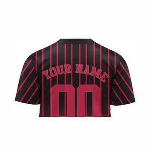 Conjunto de Jersey de béisbol de algodón de alta calidad bordado de botones completos uniformes sublimados personalizados técnicos impresos - Product Image 6