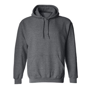 Sweat à capuche pour homme, uni, doublé, 100% coton, décontracté, hip-hop, streetwear, écologique, hiver, à capuche, 360g - Product Image 1
