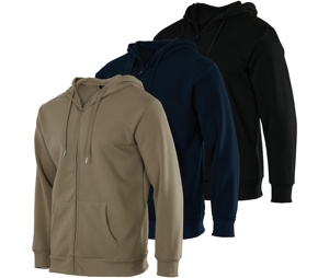 เสื้อแจ็คเก็ตฟลีซมีฮู้ดแบบซิปเต็มตัวสำหรับผู้ชาย พิมพ์ลายโลโก้ตามสั่ง ปี 2025 ผ้าฝ้ายคุณภาพสูง ไซส์ใหญ่ ระบายอากาศได้ดี ไม่หดตัว แห้งเร็ว เหมาะสำหรับฤดูหนาว - Product Image 2