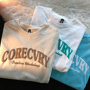 Camiseta Personalizada de Algodón 100%, Corte Regular, Tejido Sólido, Espuma 3D para Logotipo, Lisa, Manga Corta, Estilo Casual para Hombre - Product Image 2