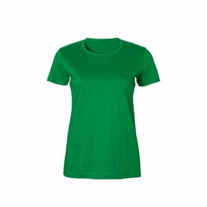 Couleur verte 100% T-shirts surdimensionnés à col rond en coton à manches courtes de haute qualité pour les femmes du Bangladesh - Product Image 6