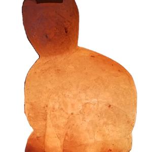 Lampe à sel en forme de chat avec sel rose de l'Himalaya - Product Image 1