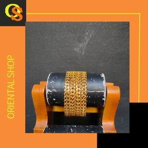 Brazaletes de precios directos del fabricante con metal dorado de 22 quilates, brazaletes de último diseño de forma redonda a la venta por exportadores - Product Image 5