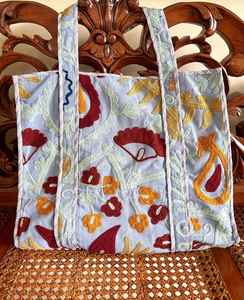 Sac à bandoulière brodé Suzani, sac à main pour femmes, vente en gros, export, coton Kantha Jhola, sac à bandoulière pour femmes - Product Image 4