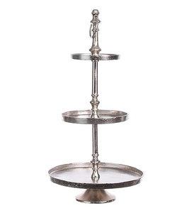 Vente en gros de support à gâteau en acier inoxydable 304 Décoration de table Plateau tournant de cuisine Présentoir à gâteau en aluminium - Product Image 4