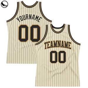 Maillot de basket-ball personnalisé Crème Sans manches Uniforme d'équipe avec nom et numéro du joueur Vêtement de sport léger pour hommes - Product Image 4