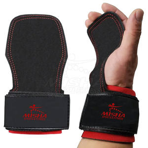 Hot Selling Premium Quality <b>Wrist</b> Support Grip Pads Cowhide Leather Material for <b>Weight</b> Lifting Hot Selling Premium Quality - Product Image 1