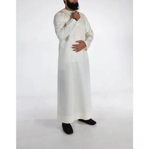 Ajuste holgado islámico thobeprayer thobeborded jubbalong manga islámica thobetranspirable thobe caliente musulmán masculino Abaya musulmán Me - Product Image 6
