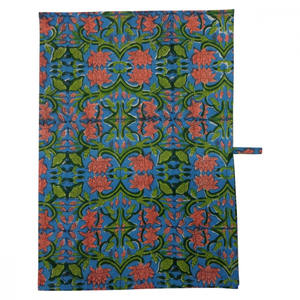 Handwoven Organic 100% Cotton Embroidered Red Weave Eco Certified High Absorbency 500GSM Durable Soft Touch <b>Kitchen</b> <b>Towel</b> - Product Image 4