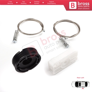 Kit de Reparación de Elevalunas BWR1010 Trasero Izquierdo para XK8 XKR X100 1997-2006 Coupé Convertible C2N3914 Repuestos Bross Auto - Product Image 6