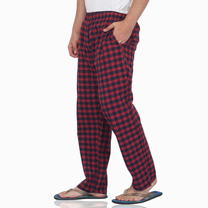 Profesional 2025 hombres otoño Casual franela pijama salón pantalones ropa de dormir algodón diseño personalizado transpirable secado rápido - Product Image 4