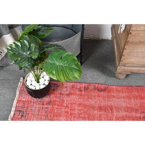 Alfombra roja Bohemia turca Vintage 4,1X7,2 pies área grande patrón abstracto de lana látex de 10mm de espesor para decoración de habitación de pasillo - Product Image 5